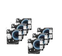 PHOVYAFI 6 pièces 24 mm étiquettes industrielles compatibles Tube Thermique 1805444 1805443 Étiquettes de Remplacement Compatible avec l'imprimante d'étiquette(Black on White)