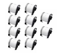 PHOVYAFI 62 mm x 30,48m Rouleau de Papier Thermique DK-2205 5/10 Compatible avec Compatible avec QL-500 500A 550 560 700 570VM 800N 600TD Étiquettes(10 Rolls)