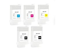 PHOVYAFI 6COLOR 5COLOR PFI-107 PFI107 CARTRIDE À L'ENK REFILLable avec puces permanentes compatibles avec IPF670 IPF680 IPF685 IPF770 IPF780 IPF785(5Colors)
