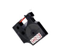 PHOVYAFI Black on White 12 mm d'étiquette de 12 mm Compatible avec D1 45013 45018 Compatible avec LabelManager 160 280 et ColorPop Label Maker(Red on Clear)