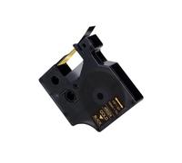 PHOVYAFI Black on White 12 mm d'étiquette de 12 mm Compatible avec D1 45013 45018 Compatible avec LabelManager 160 280 et ColorPop Label Maker(Gold on Black)