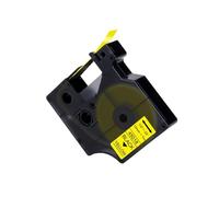 PHOVYAFI Black on White 12 mm d'étiquette de 12 mm Compatible avec D1 45013 45018 Compatible avec LabelManager 160 280 et ColorPop Label Maker(Black on Yellow)