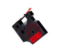 PHOVYAFI Black on White 12 mm d'étiquette de 12 mm Compatible avec D1 45013 45018 Compatible avec LabelManager 160 280 et ColorPop Label Maker(Black on Red)