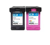 PHOVYAFI Cartouche à Encre 652xl Compatible Compatible avec DeskJet 1115 1118 2135 2136 2138 3635 3636 3835 4535 Primantes(2 Set)