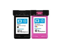 PHOVYAFI Cartouche à Encre Compatible Compatible avec 60 XL Compatible avec Deskjet F2480 F2420 F4480 F4580 F4280 D2660 D2530 D2560 Photosmart C4680(1Pack BK)