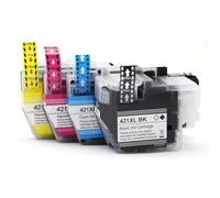 PHOVYAFI Cartouche à Encre Compatible LC421XL LC421 Compatible avec Une Utilisation avec DCP-J1050DW MFC-J1010DW DCP-J1140DW(1Set 4Color)