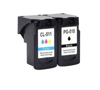 PHOVYAFI Cartouche à Encre Compatible PG510 CL511 Compatible avec MP250 MP280 IP2700 MP240 MP270 MP480 MX320(1SET)