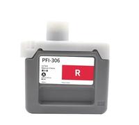 PHOVYAFI Cartouche à Encre Encre Compatible 330 ML Compatible avec diverses imprimantes PFI306 PFI-306 Compatible avec IPF8400S IPF9400S IPF8400 IPF9400 IPF8300(Red)