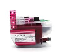 PHOVYAFI Cartouche à Encre LC421XL LC421 Compatible Compatible avec DCP-J1050DW MFC-J1010DW DCP-J1140DW(Magenta)