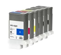 PHOVYAFI Cartouche à Encre PFI-102 130 ML Compatible avec IPF 500 510 600 605 610 700 710 720 Encre Pigment des imprimantes