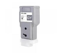 PHOVYAFI Cartouche d'encre à Jet d'encre Compatible 300 ML Compatible avec IPF6400 IPF6450 IPF6400S IPF6450S IPF6400SE PFI206 PFI-206(GY)