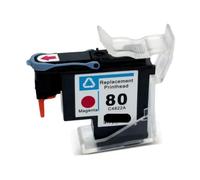 PHOVYAFI Compatible Imprinthead 80 C4820A C4821A C4822A C4823A Compatible avec DesignJet 1050 1055 1055cm 1050c Plus imprimante en Noir Cyan Magenta Jaune(1PC - Magenta)