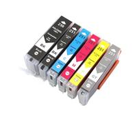 PHOVYAFI Ensemble de Cartouche à Encre Compatible 6 Couleurs PGI250 PGI-2550 CLI-251 Compatible avec MG5420 MG5422 MG5520 MG5522 MX922 IX6820(6Color)