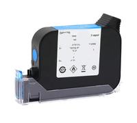 PHOVYAFI Imprimante à Jet d'encre Thermique Portable JS12 JS12M 600DPI 12,7 mm CARTRILLE À L'ENK ECOSOLVENT Compatible(Blue)