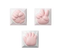 PHOVYAFI Keycaps de Profil OEM de Taille Artisanale 1U Compatible avec Les Ciseaux en Papier Rocheux Conception Compatible avec Les claviers mécaniques personnalisés de Bricolage(3 Pcs Keycaps)