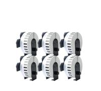 PHOVYAFI Longueur continu Étiquettes d'expédition en Papier Thermique 29 mm x 30,48 m compatibles avec Le Pack d'imprimantes d'étiquette de 6 Rouleaux DK-2210 DK-22210(6 Rolls)