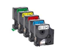 PHOVYAFI Rassette d'étiquette de 12 mm Compatible avec D1 45013 45010 45018 45024 Compatible avec LabelManager 160 280 ColorPop Label Maker 5 / 10pcs(5PK 5Mixed Colors)