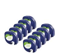 PHOVYAFI REFORMES du Tape ENFAGE 10PK 12 mm 12267 91331 91203 Compatible avec la Machine à étiqueter LT-100H LT-100T et des modèles similaires(Paper White)