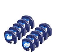 PHOVYAFI REFORMES du Tape ENFAGE 10PK 12 mm 12267 91331 91203 Compatible avec la Machine à étiqueter LT-100H LT-100T et des modèles similaires(Black on White)