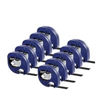 PHOVYAFI REFORMES du Tape ENFAGE 10PK 12 mm 12267 91331 91203 Compatible avec la Machine à étiqueter LT-100H LT-100T et des modèles similaires(White on Black)