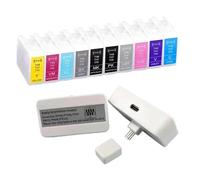 PHOVYAFI Réinitialisation de la Puce à Cartouche à Encre Compatible Compatible avec l'europe T47A1 T47 T47A Compatible avec SC-P700 P708 P900 P908(10Color and Resetter)