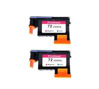 PHOVYAFI Remplacement de la tête d'impression Compatible avec 72 C9384A Compatible avec DesignJet T1100 T1120 T1120PS T1300PS T2300 T610 T770 T790 T795(2PCS)