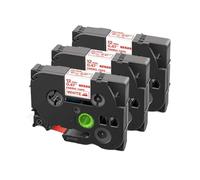 PHOVYAFI Roulette de Tissu 3PCS Compatible avec FA231 FA3 FA3R FAUROLORE Multicolor Fer sur TOLE Compatible avec Les Fabricants d'étiquettes(Red on White)