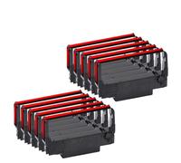 PHOVYAFI Ruban d'impression à Encre Compatible Compatible avec ERC30 ERC34 ERC38 Fonctionne avec TM-U220PD U230 U210A TM-U370 U300C M188B M188D(10 pcs Black and Red)