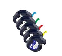 PHOVYAFI Tapis d'étiquette Compatible 5pk 91331 91203 Rise DE 12 mm Compatible avec Les imprimantes d'étiquette LT-100H / 100T(5Mixed Colors)