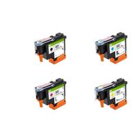 PHOVYAFI Tête d'impression Compatible C4820A C4821A C4822A C4823A Compatible avec Les imprimantes de Design 1050 1055 1055cm 1050c Plus(1Set - 4 Pieces)
