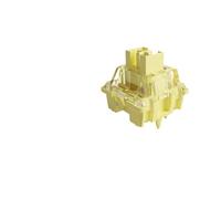 PHOVYAFI V3 Cream Yellow Pro 5 Broches 50gf Commutateurs linéaires avec Une Tige imperméable Compatible avec Un Pack de claviers mécaniques de 45(90pcs)