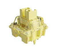 PHOVYAFI V3 Pro Cream Yellow Interrupteur 5 Broches 50gf Interrupteur linéaire avec Une Tige Anti-poussière Compatible avec Les claviers mécaniques 45 PCS(45pcs)