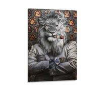 PHQAZWSXE Lion Impression Sur Toile Murale Peintures animaux Tableaux Chambre Toile Durable Salle 20x30inch(50x75cm)