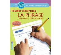 Phrase analyse et construction (la) cm2 5e primaire - Matthijs Vermeulen - Chantecler - broché - Scolaire / Universitaire