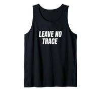 Phrase Artistique « Leave No Trace », philosophie écologique du Camping dans Le désert Débardeur