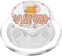 Phrase Drôle La última Cerveza y Me Voy PopSockets PopGrip pour MagSafe