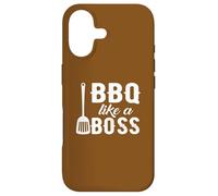 Phrase d'un passionné de grillades BBQ Like a Boss Coque pour iPhone 17