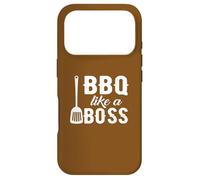 Phrase d'un passionné de grillades BBQ Like a Boss Coque pour iPhone 17 Pro