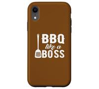 Phrase d'un passionné de grillades BBQ Like a Boss Coque pour iPhone XR