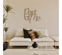 Phrase en bois à suspendre Part of Me, inscription en bois faite à la main pour décorer la maison, phrase en bois pour la famille, l'amour, idée cadeau