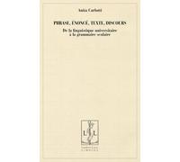 Phrase, énoncé, texte, discours : De la linguistique à la grammaire scolaire