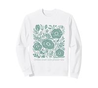Phrase Latine botanique Vintage Motif Floral Sweatshirt