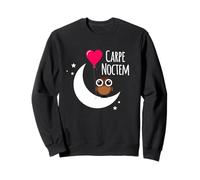 Phrase Latine Carpe Noctem Lune Étoiles Hibou Carpe Noctem Sweatshirt