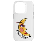 Phrase Latine Carpe Noctem Nocturne Lune Sexy Halloween Coque pour iPhone 14 Pro