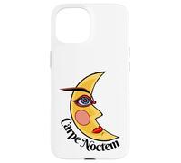 Phrase Latine Carpe Noctem Nocturne Lune Sexy Halloween Coque pour iPhone 15