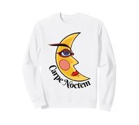 Phrase Latine Carpe Noctem Nocturne Lune Sexy Halloween Sweatshirt