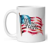 Phrase Patriotique De La Constitution « Nous, Le Peuple » Mug Céramique Tasse Mignonne Tasses À Thé Pour Cuisine L'École Travail 330Ml