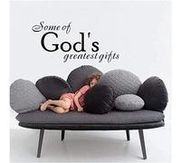 Phrase Wall stickers - convient pour salon chambre à coucher, bureau, dortoir et autres lieux - stickers muraux maison - stickers muraux vinyle amovibles 27x58 cm
