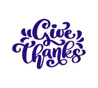 phrases de calligraphie rendre grâce j'aime tomber reconnaissant être reconnaissant Stickers muraux 50.4x73.6cm Étanche Bleu foncé