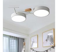 Phtlampes Plafonnier LED Lampe de plafond for chambre d'enfant Gradation avec télécommande Lampe de chambre Lustre en métal Abat-jour de vélo Créatif Garçon Fille Chambre Cuisine Lampe de salle à mang
